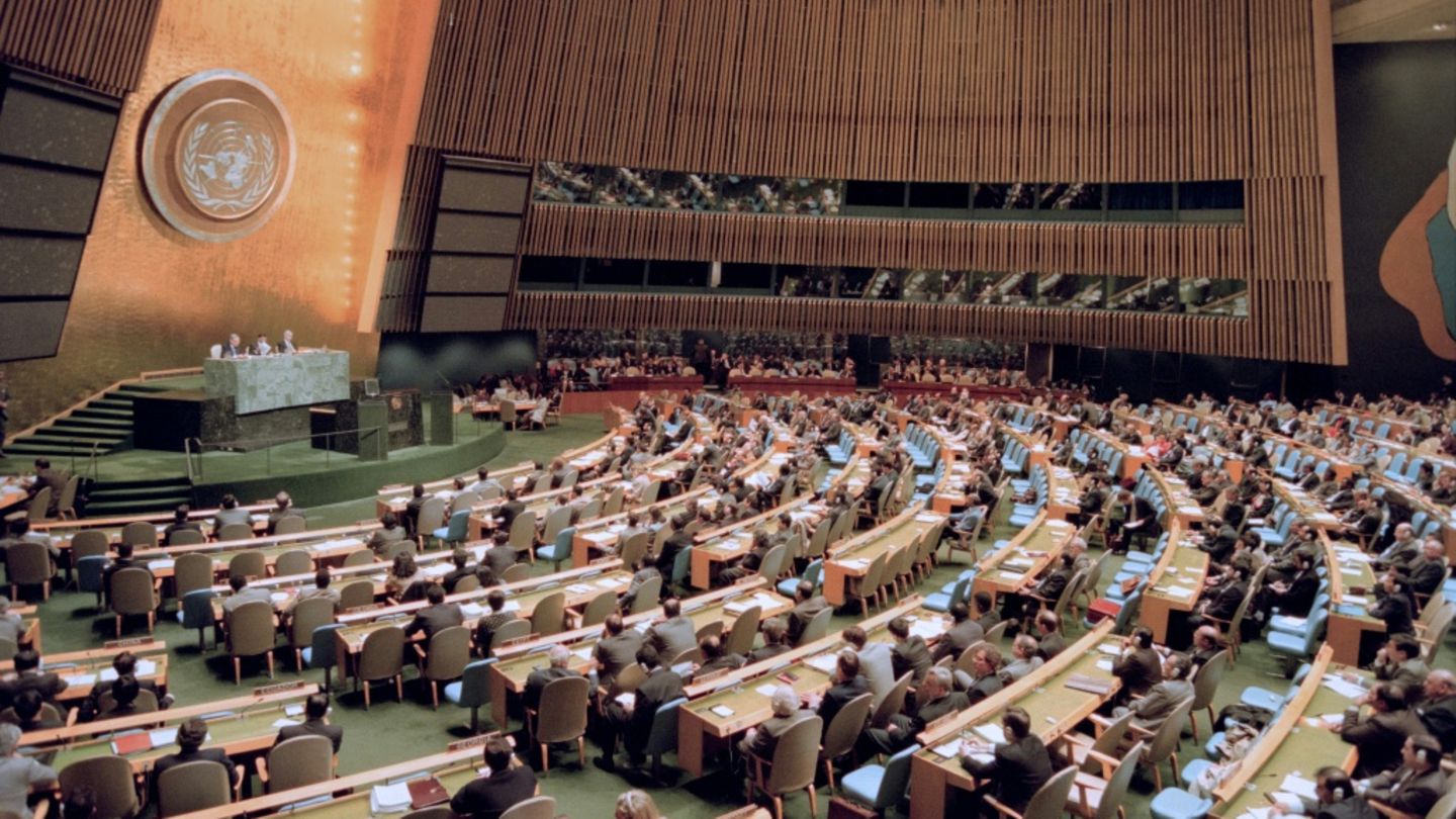Sitzungssaal der UN-Generalversammlung in New York