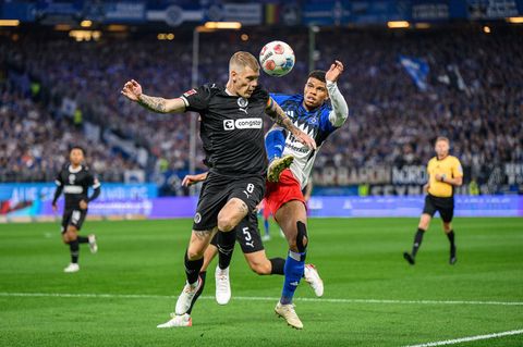 Hauke Wahl 5, FC St. Pauli, Ransford-Yeboah Königsdörffer 11, Hamburger SV Hamburg