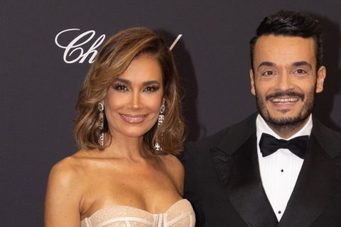 Stoßen auf 20 Ehejahre an: Jana Ina und Giovanni Zarrella.