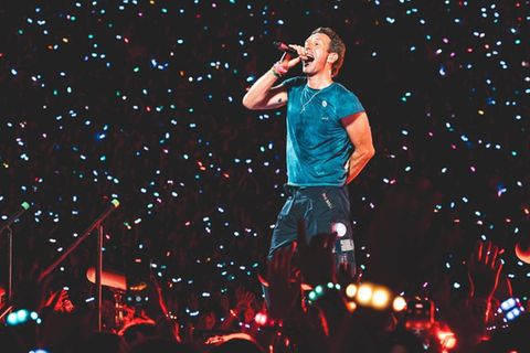 Chris Martin von Coldplay bei einem Auftritt im Wembley-Stadion vor wenigen Tagen.