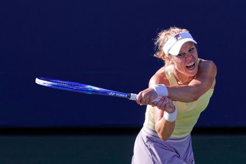 Laura Siegemund war die einzige deutsche Tennisspielerin in der dritten Runde. Foto: Adam Hunger/FR110666 AP/AP/dpa