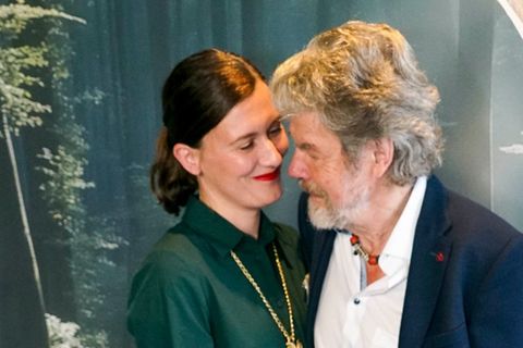 Reinhold Messner und seine Ehefrau Diane im vergangenen Jahr in Hamburg.
