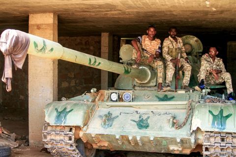 Kämpfer im Sudan