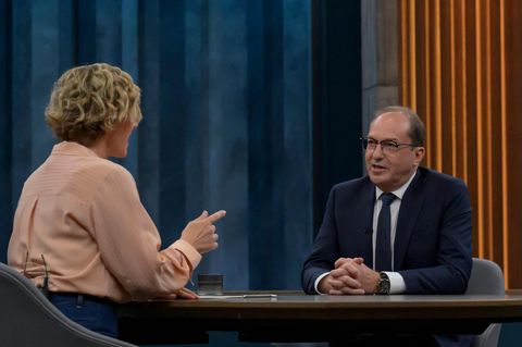 Caren Miosga und Alexander Dobrindt