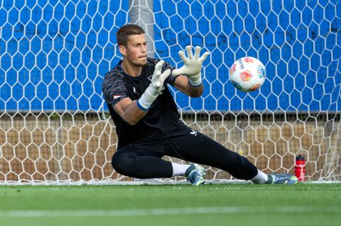 Keeper Dennis Smarsch verlässt Hertha BSC. (Archivbild) Foto: Soeren Stache/dpa