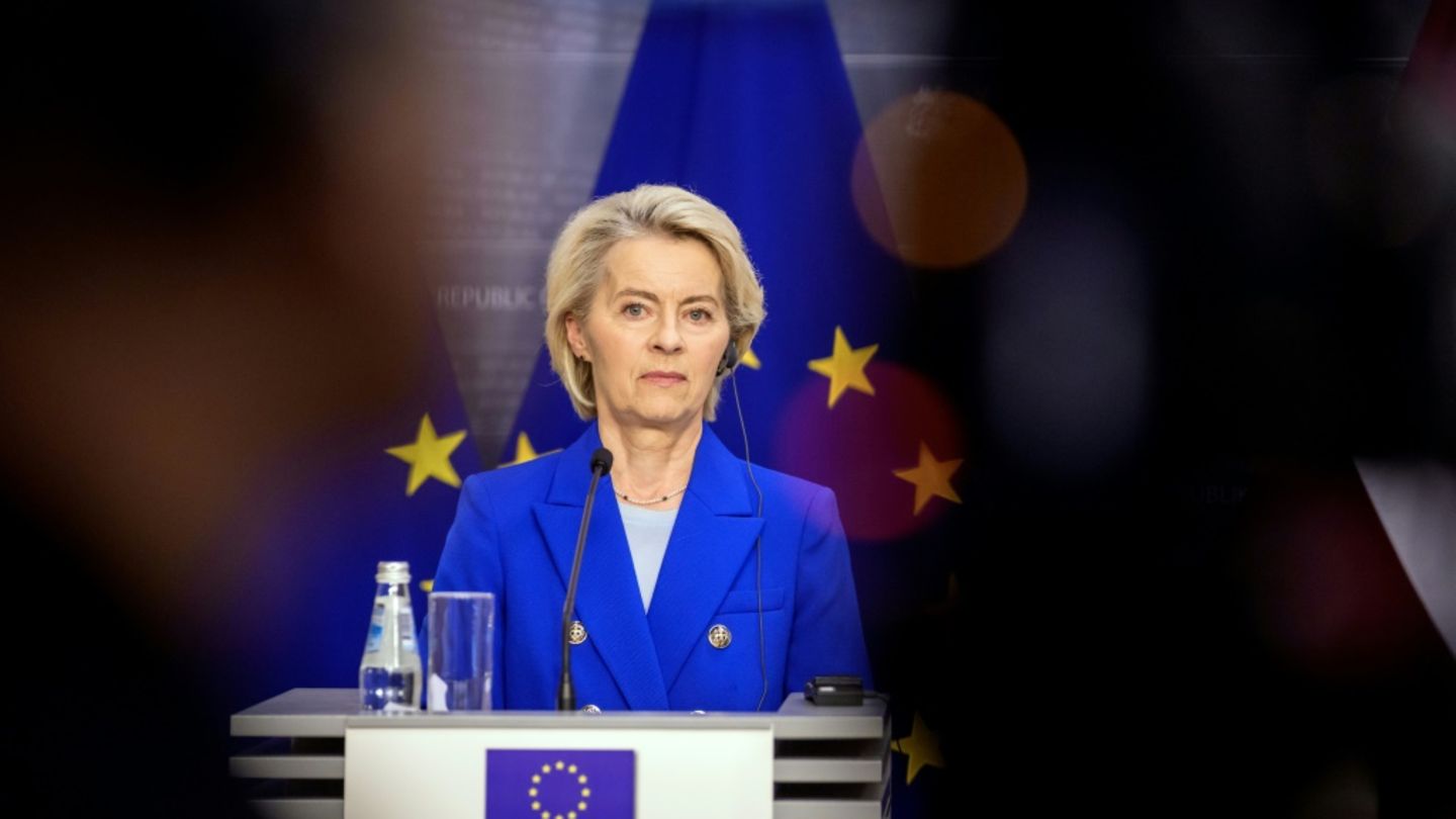Ursula von der Leyen am Freitag in Riga