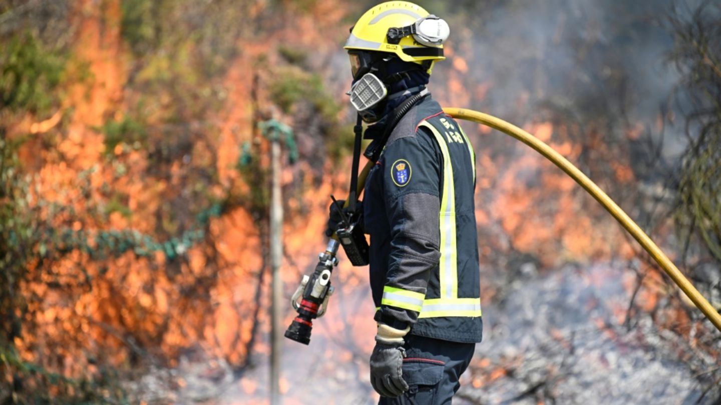Feuerwehrmann im Einsatz