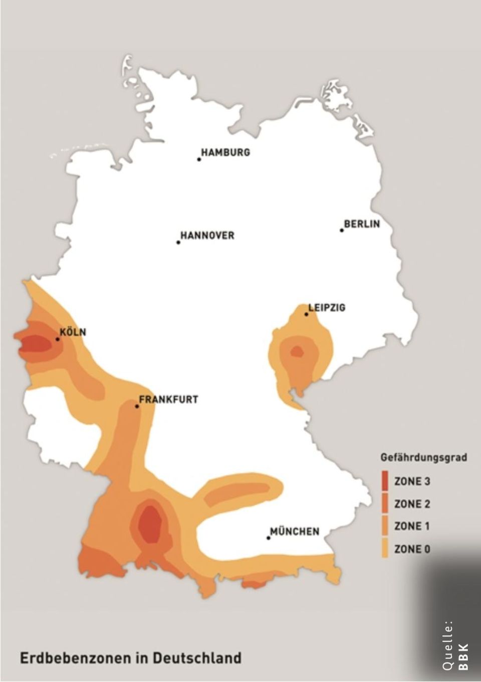 Erdbeben Risikoregionen in Deutschland Karte Erdbeben Risikoregionen in Deutschland Karte