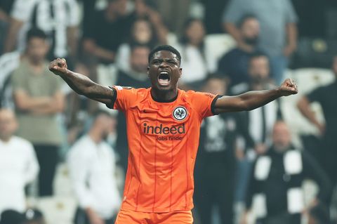Junior Dina Ebimbe wechselt auf Leihbasis von Eintracht Frankfurt zu Stade Brest. Foto: Str/dpa