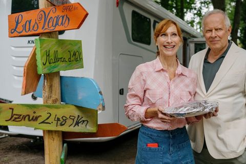 "Familie Bundschuh: Wir machen Camping" mit Gundula (Andrea Sawatzki) und Gerald Bundschuh (Axel Milberg).