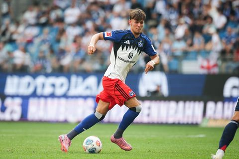 Vom HSV nach Elversberg: Sturmtalent Otto Stange. Foto: Christian Charisius/dpa
