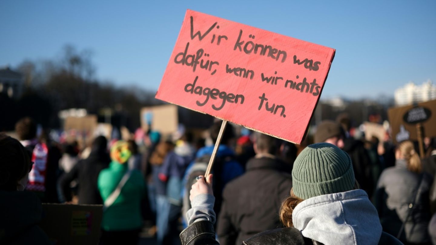 Demonstration gegen Rechtsextremismus