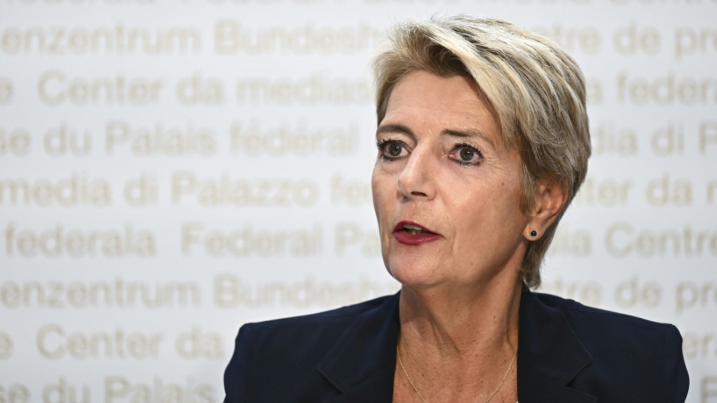 Die Schweizer Bundespräsidentin Karin Keller-Sutter