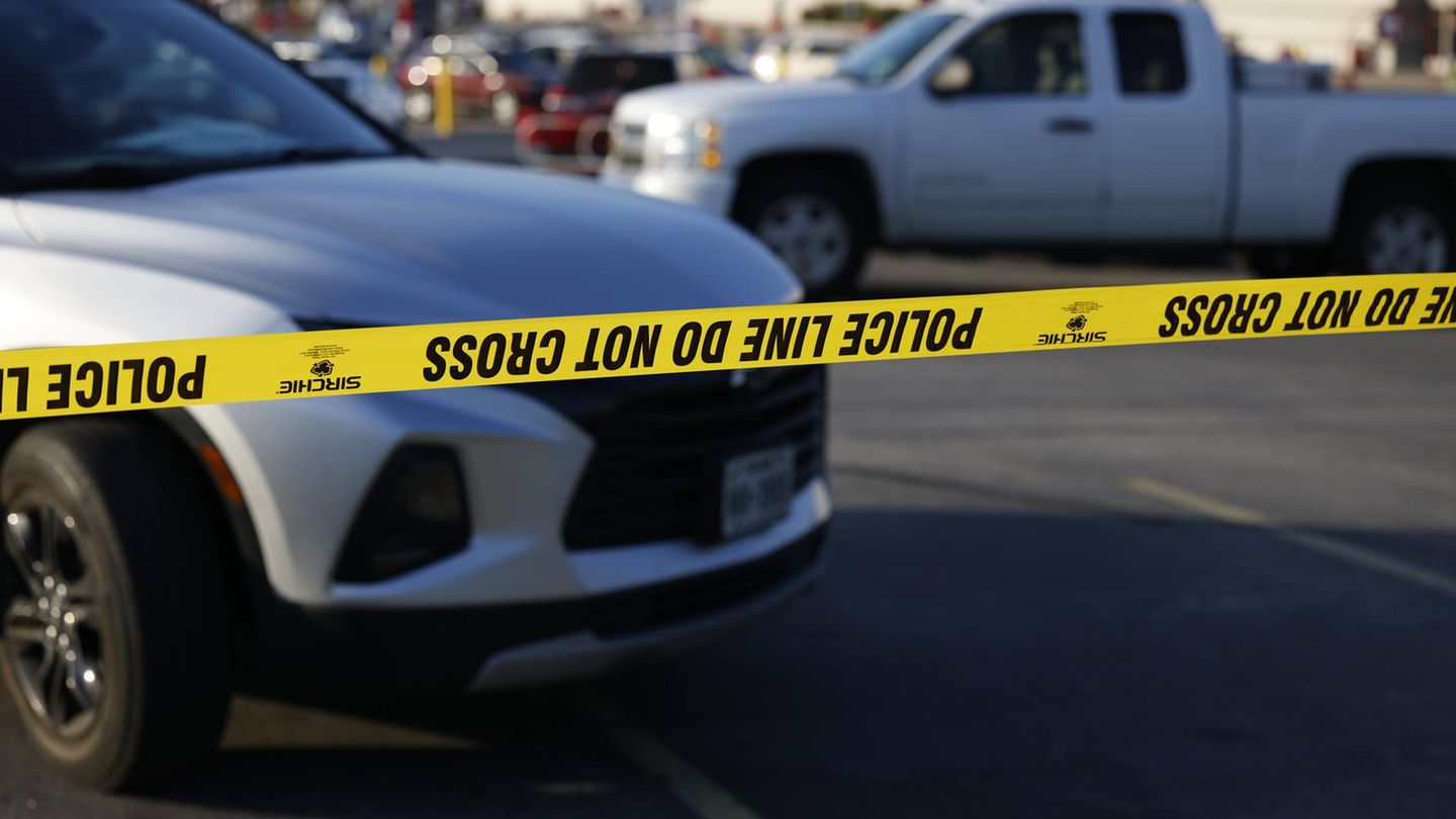 Absperrband der Polizei in Texas (USA)