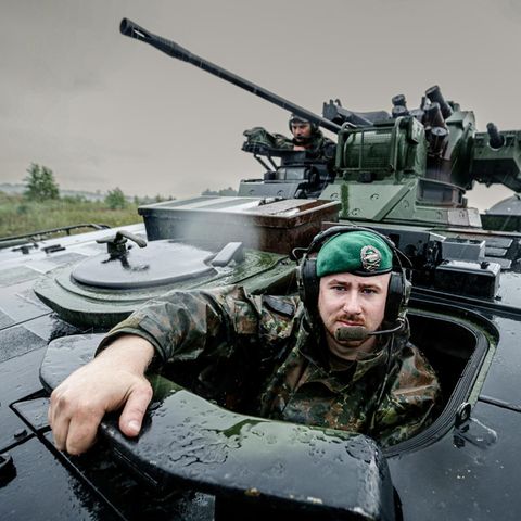 A marten rifle tank in Lithuania