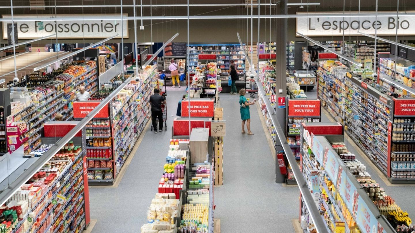 Supermarkt im Westen Frankreichs