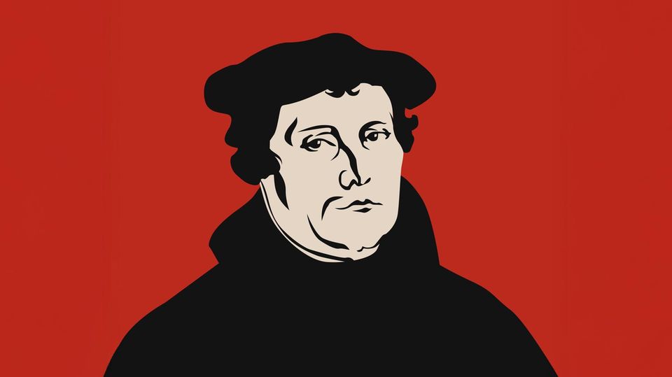 Illustration von Martin Luther Illustration von Martin Luther