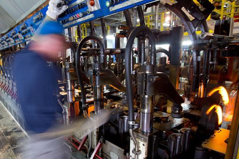 Im Glaswerk in Gardelegen wird die Produktion Ende September eingestellt. (Archivbild) Foto: picture alliance / ZB