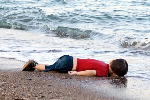 Der dreijährige Alan Kurdi, ertrunken auf der Flucht übers Mittelmeer
