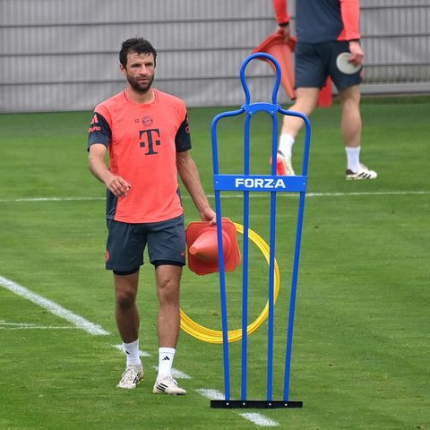 Thomas Müller in Bayern training