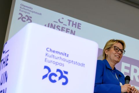 Mit dem Kulturhauptstadtjahr habe Chemnitz und die Region viel Aufmerksamkeit auf sich gezogen, sagte Kulturministerin Barbara K
