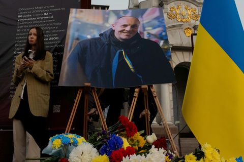 Beisetzung des ukrainischen Politikers Andrij Parubij