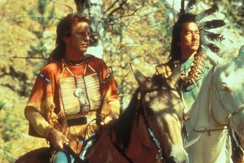 Kevin Costner (li.) und Graham Greene im Erfolgsfilm "Der mit dem Wolf tanzt".