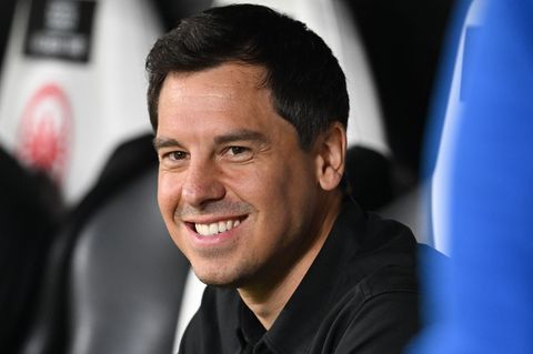 Eintracht-Sportdirektor Timmo Hardung ist von der Qualität der Mannschaft überzeugt. Foto: Arne Dedert/dpa