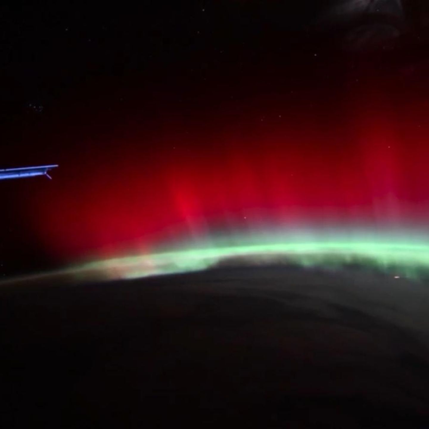 Nasa-Astronaut filmt seltene rote Aurora aus dem All