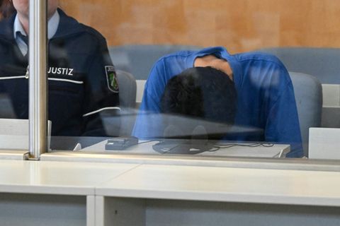 Angeklagter in Gerichtssaal