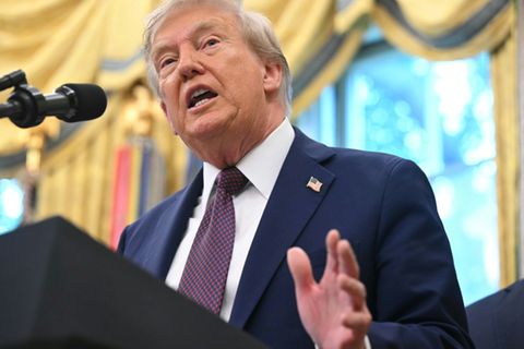 US-Präsident Donald Trump im Oval Office