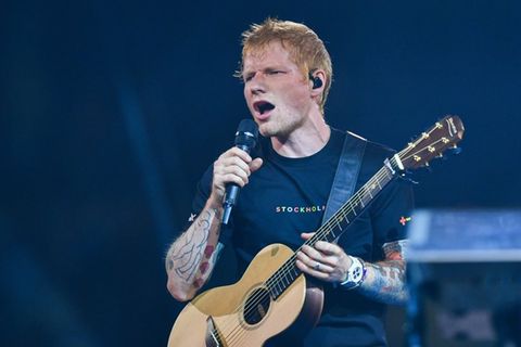 Ed Sheeran während eines Auftritts im schwedischen Stockholm.