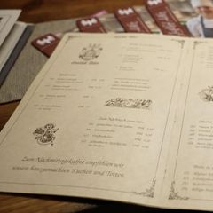 Speisekarte aus 1994