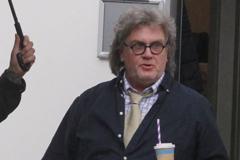 Hape Kerkeling bei Filmarbeiten in Hamburg-Neugraben.