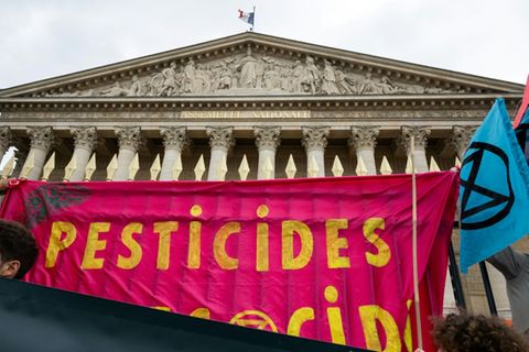Protest gegen Insektengifte in Frankreich