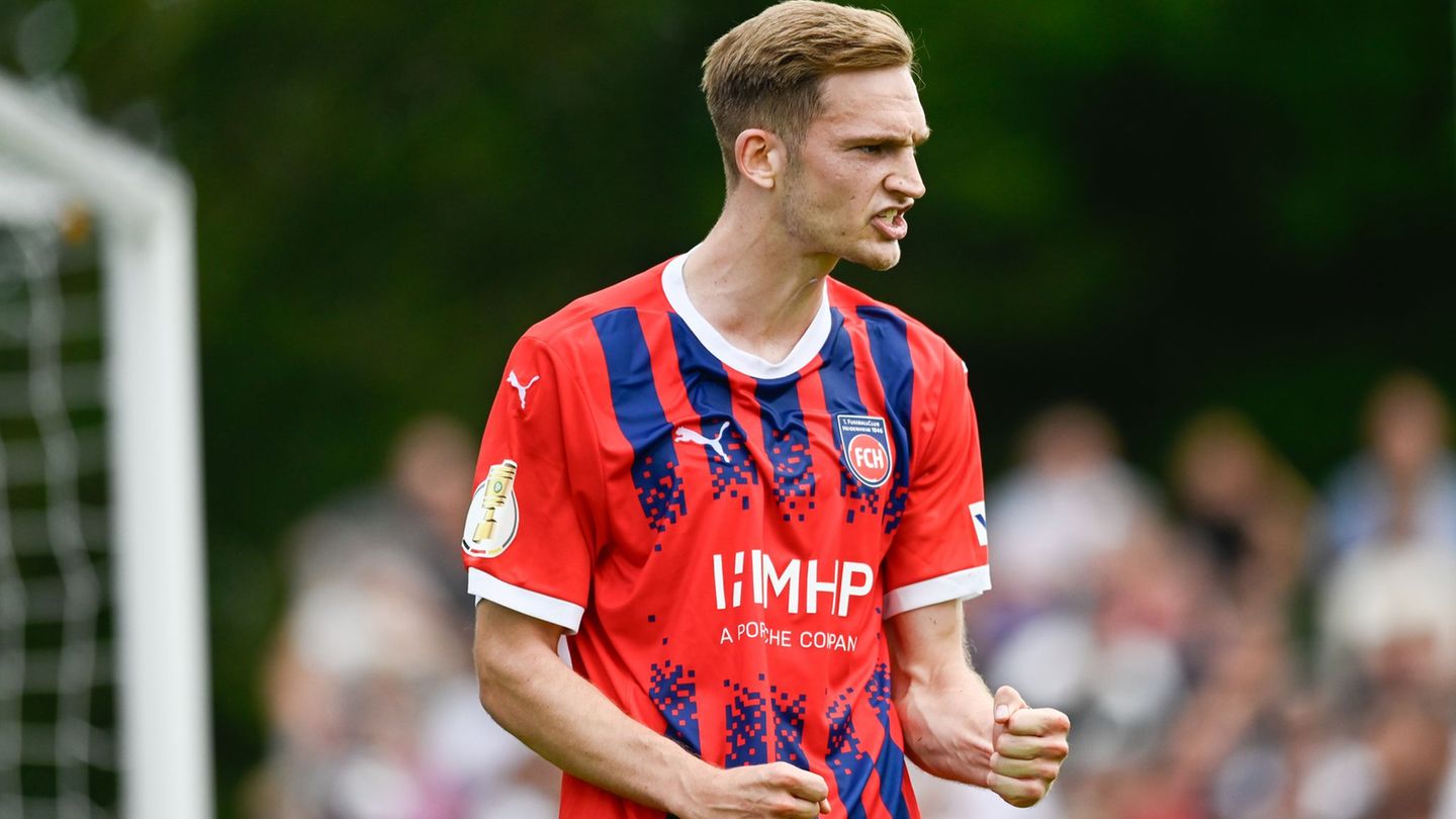 Maximilian Breunig gelang für seinen neuen Verein 1. FC Magdeburg das Tor zum 1:1-Endstand beim FC Erzgebirge Aue. Foto: Silas S