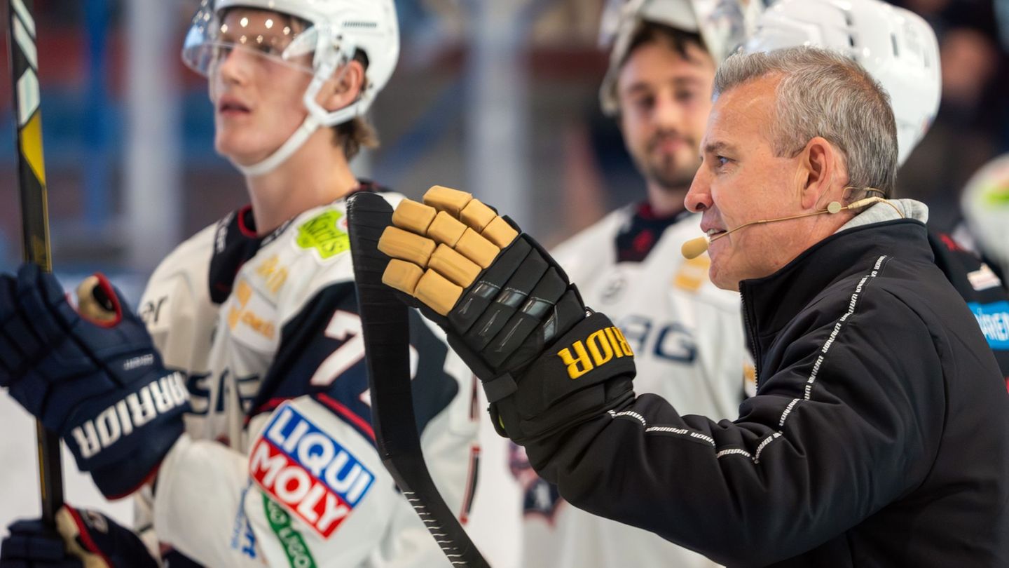 Cheftrainer Serge Aubin will mit den Eisbären Berlin den nächsten deutschen Meistertitel holen. Foto: Soeren Stache/dpa