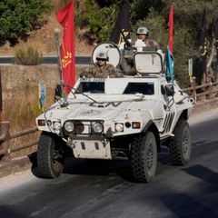 Französische UN-Friedenstruppen patroullieren im Suluki-Tal im Südlibanon