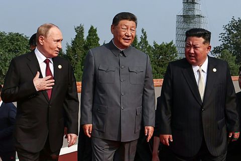 Putin, Xi und Kim in Peking
