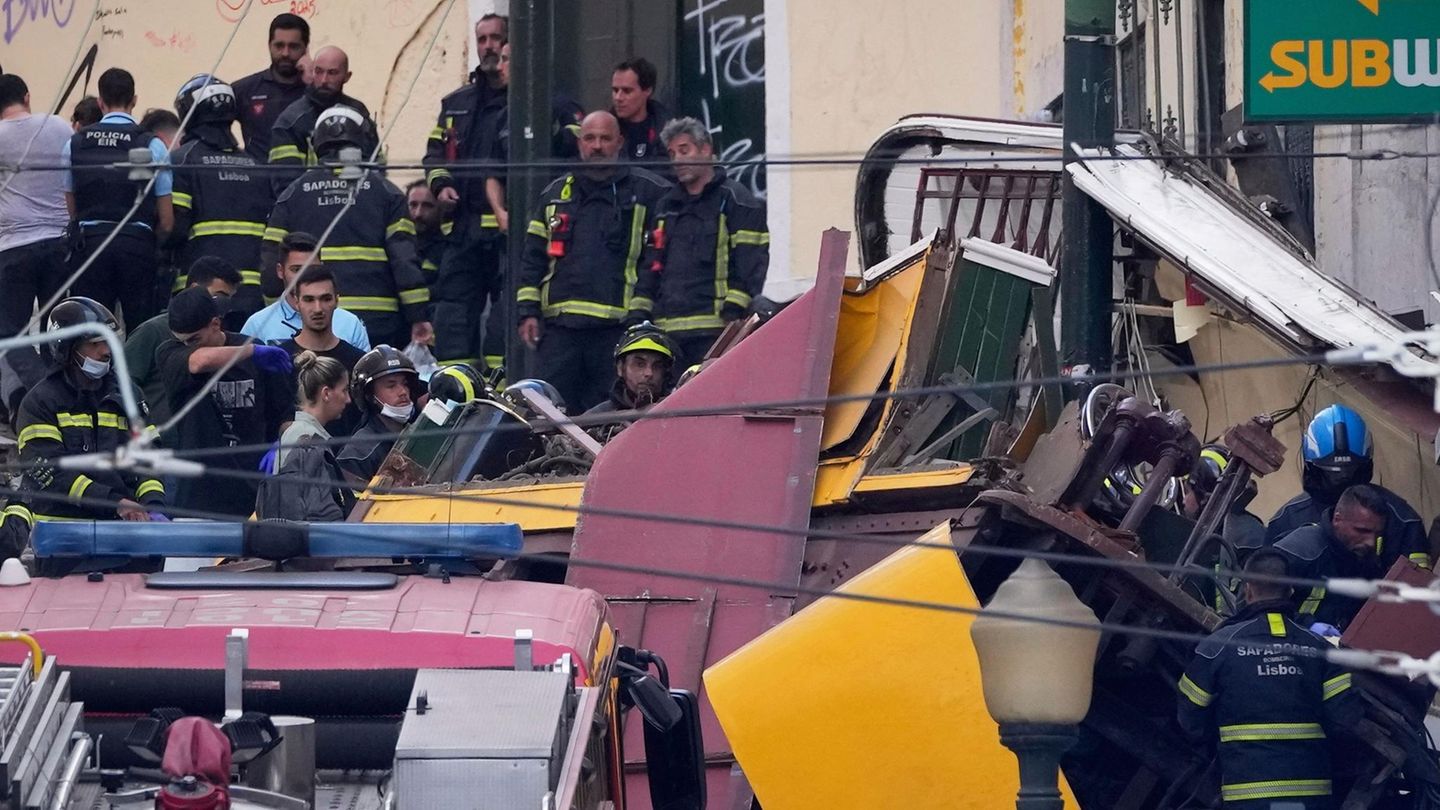 Portugal: Historische Straßenbahn in Lissabon entgleist –  mindestens 15 Tote