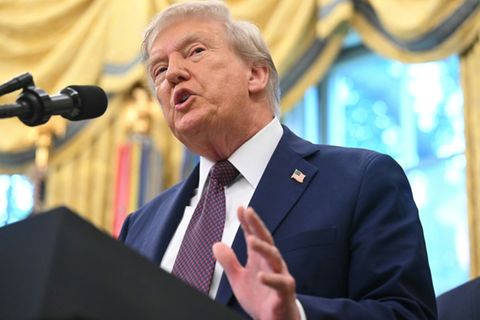 US-Präsident Donald Trump im Oval Office