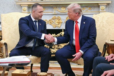 Trump und Nawrocki im Weißen Haus