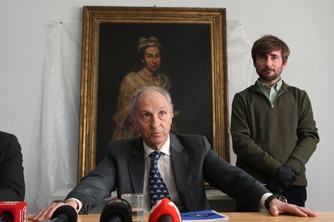 Das Bild aus dem 18. Jahrhundert soll einem jüdischen Galeristen in den Niederlanden gestohlen worden sein. Foto: Christian Heit