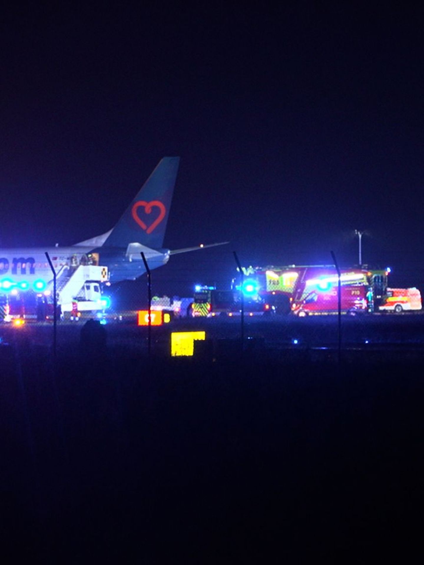 Die Passagiere sind unverletzt. Foto: tv7news.de/dpa