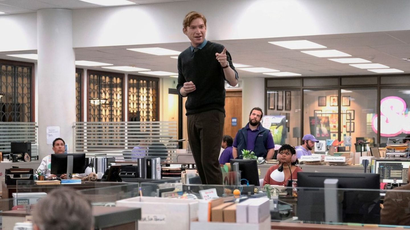 Domhnall Gleeson in "The Paper".
