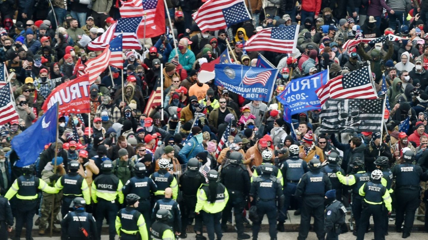 Trump-Anhänger am 6. Januar 2021 in Washington