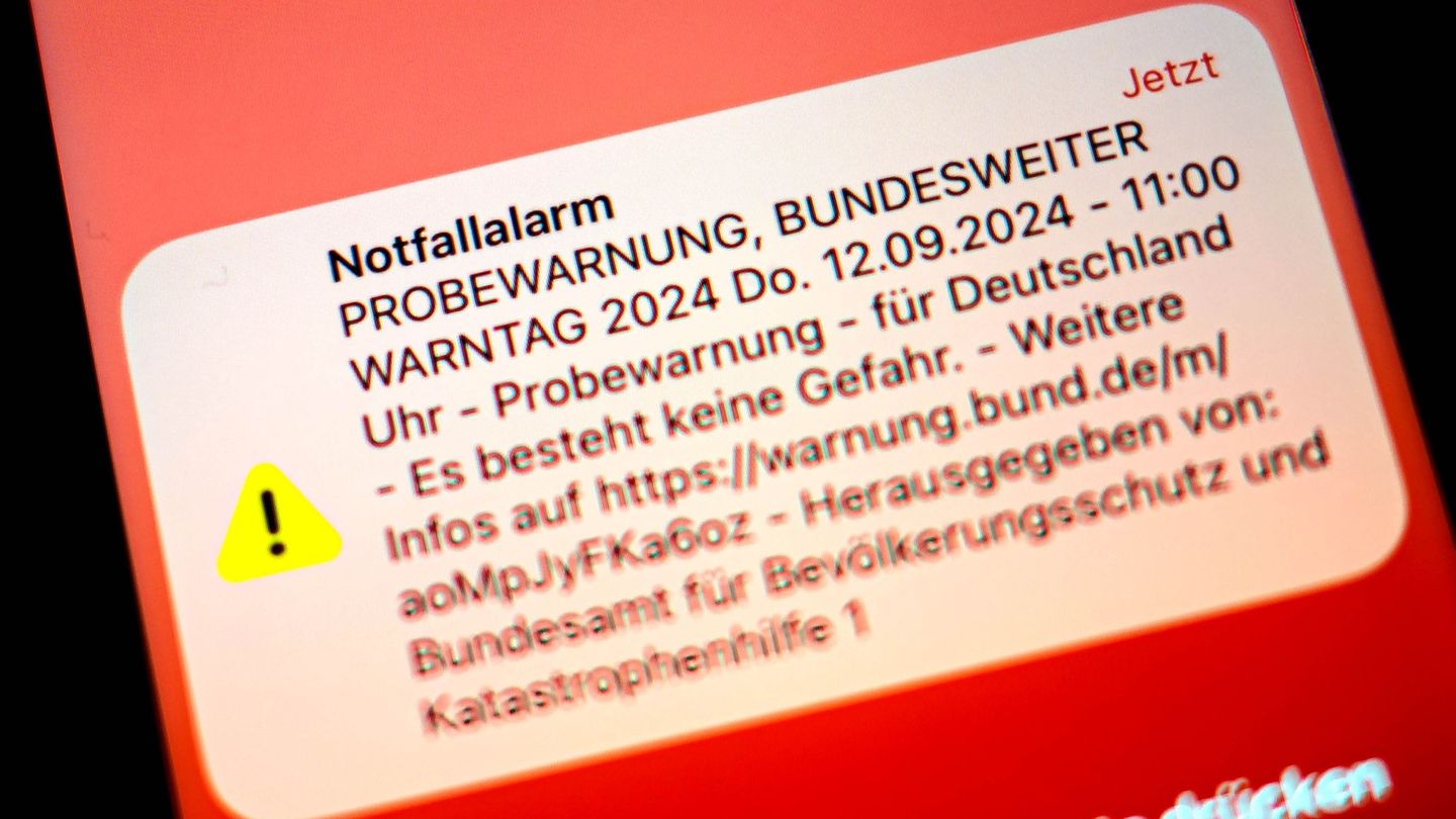 Die Probewarnungen sollen am 11. September wieder möglichst viele Menschen erreichen - so wie im Vorjahr. (Archivbild) Foto: Sin