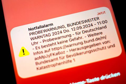 Die Probewarnungen sollen am 11. September wieder möglichst viele Menschen erreichen - so wie im Vorjahr. (Archivbild) Foto: Sin
