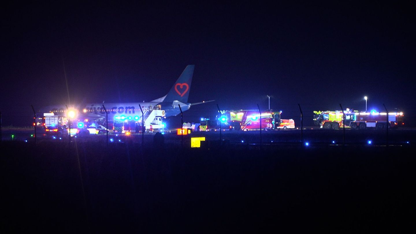 Die Passagiere sind unverletzt. Foto: tv7news.de/dpa