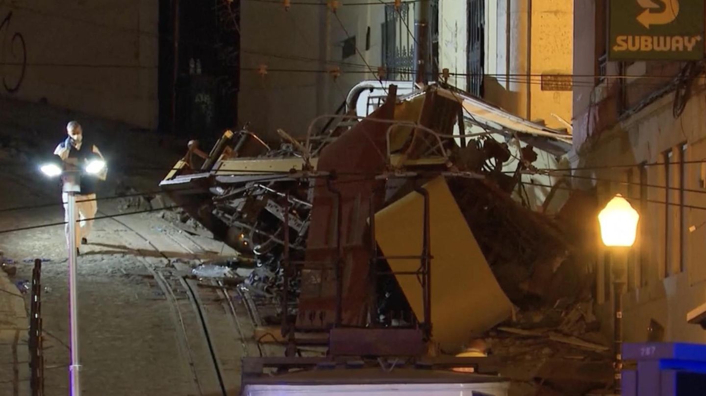 Entgleiste Seilbahn in Lissabon: Zahl der Todesfälle steigt – auch deutsche Familie unter den Opfern
